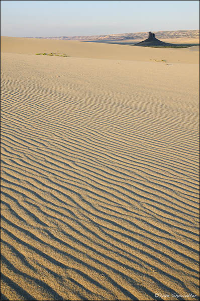 Sand patterns lead to the &nbsp;Boar's Tusk, an icon of the West and the northern Red Desert.&nbsp;